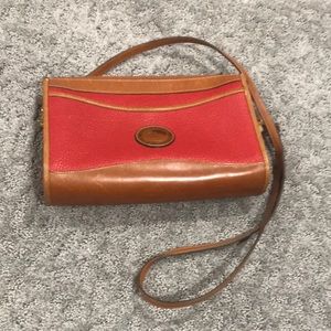 Vintage Red Leather Dooney & Bourke Crossbody EUC